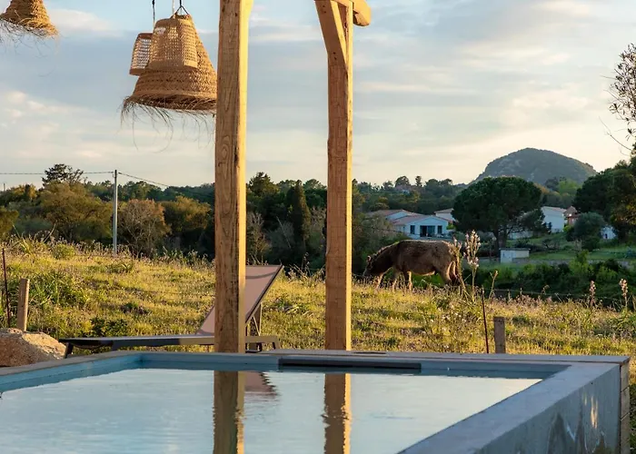 Villa Nivalaggia avec piscine à 15-20min de Porto-Vecchio et de Bonifacio, sunsets sur les champs Villa *