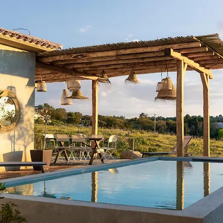 Calme Avec Piscine Chauffee - 6 Personnes - Proche Porto-vecchio Et Bonifacio Фигари